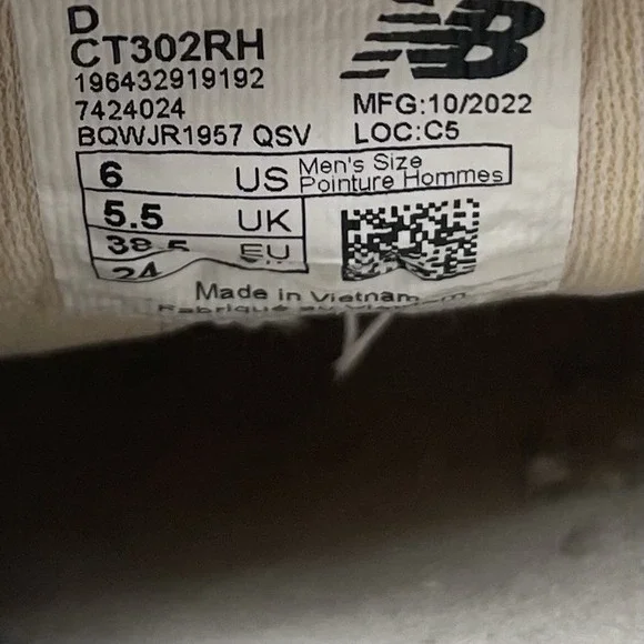 New Balance‎ Sneakers Mens 6 D CT302RH Sea Salt Platform Casual Athletic Shoes - Picture 8 of 10